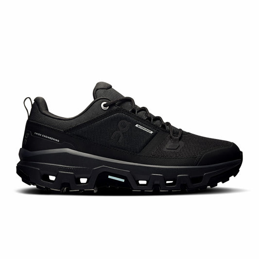 Women's Cloudrock Low Waterproof - Black/Black | On United States
