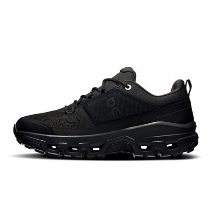 Women's Cloudrock Low Waterproof - Black/Black | On United States