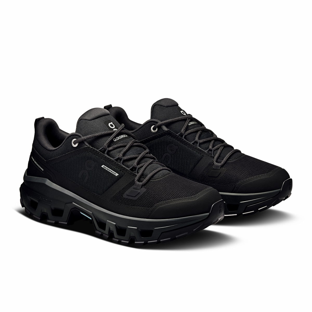 Women's Cloudrock Low Waterproof - Black/Black | On United States
