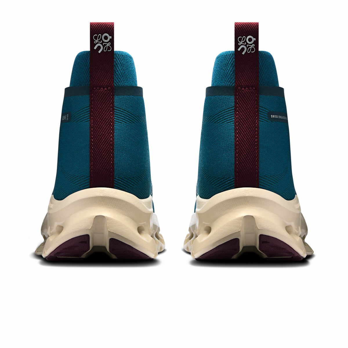 Women's Cloudtilt Hi LOEWE - Teal/Oatmeal/Burgundy | On United States