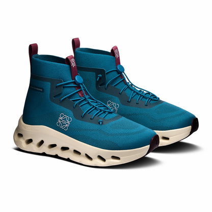 Women's Cloudtilt Hi LOEWE - Teal/Oatmeal/Burgundy | On United States