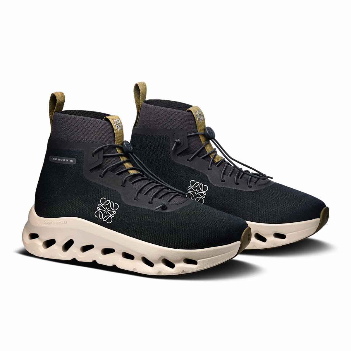 Women's Cloudtilt Hi LOEWE - Black/Oatmeal/Olive | On United States