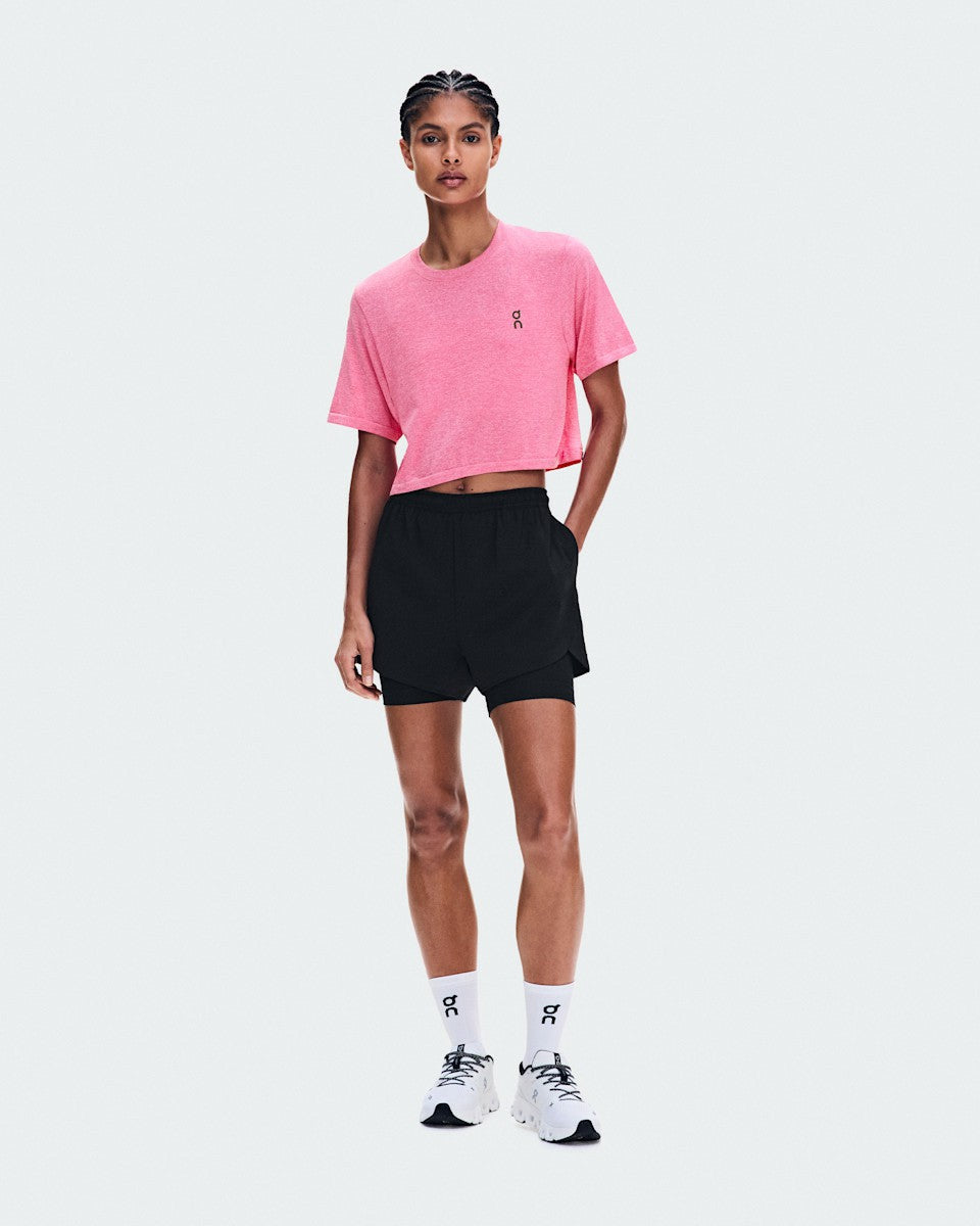Women's Train Flex-T Crop - Bubblegum Heather | On United States