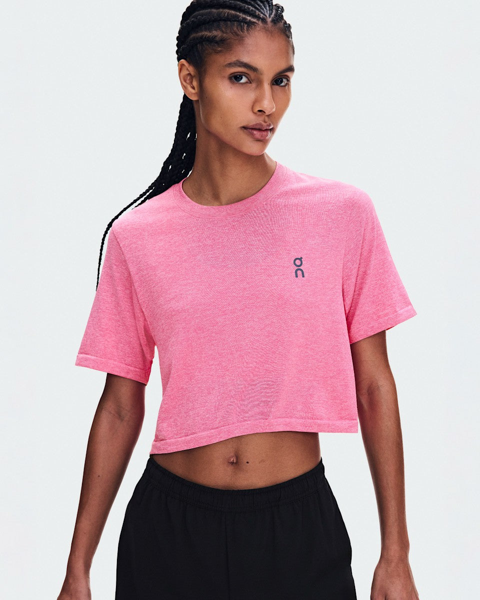 Women's Train Flex-T Crop - Bubblegum Heather | On United States