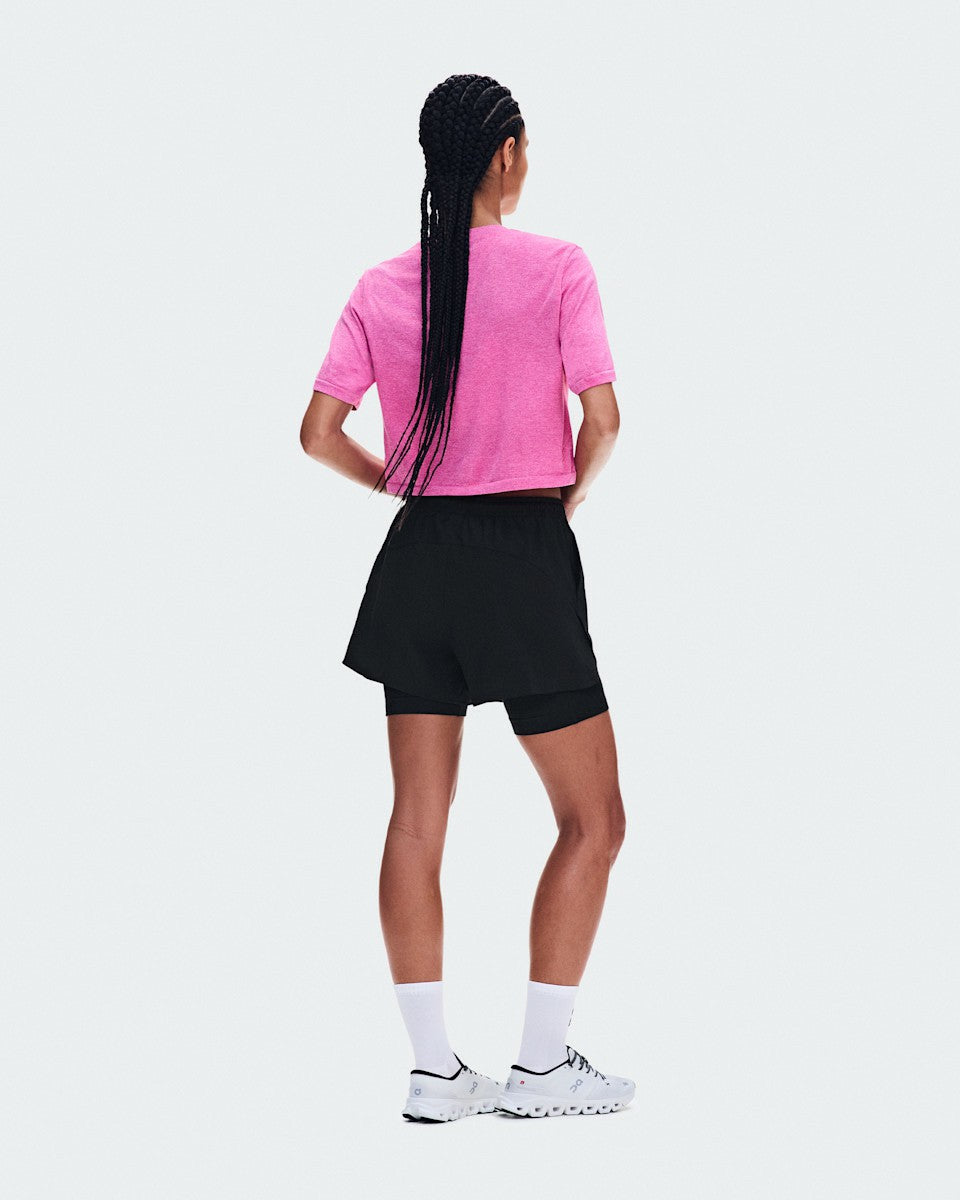 Women's Train Flex-T Crop - Bubblegum Heather | On United States