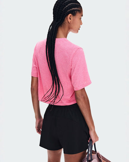 Women's Train Flex-T Crop - Bubblegum Heather | On United States