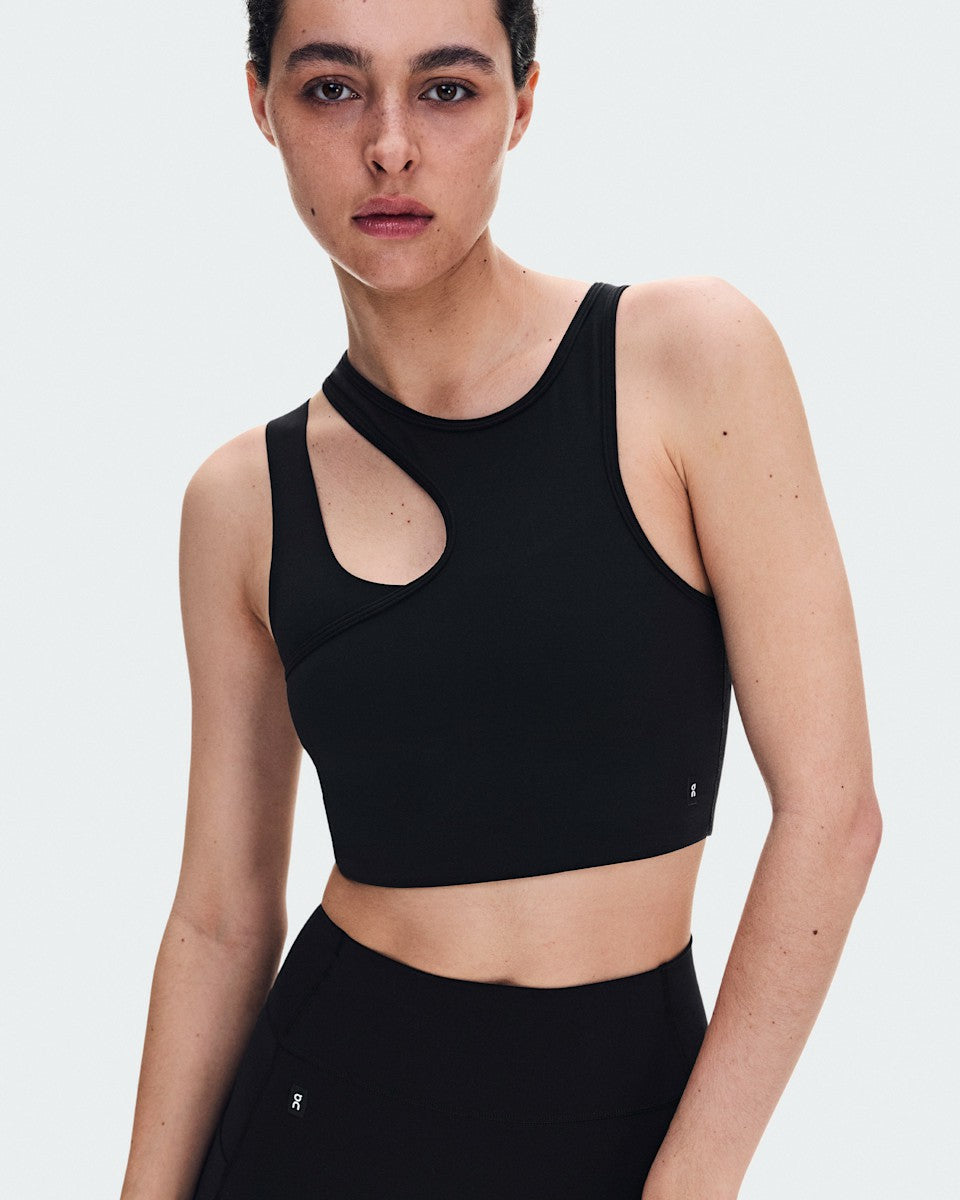 Women's Studio Asymmetric Crop - Black | On United States