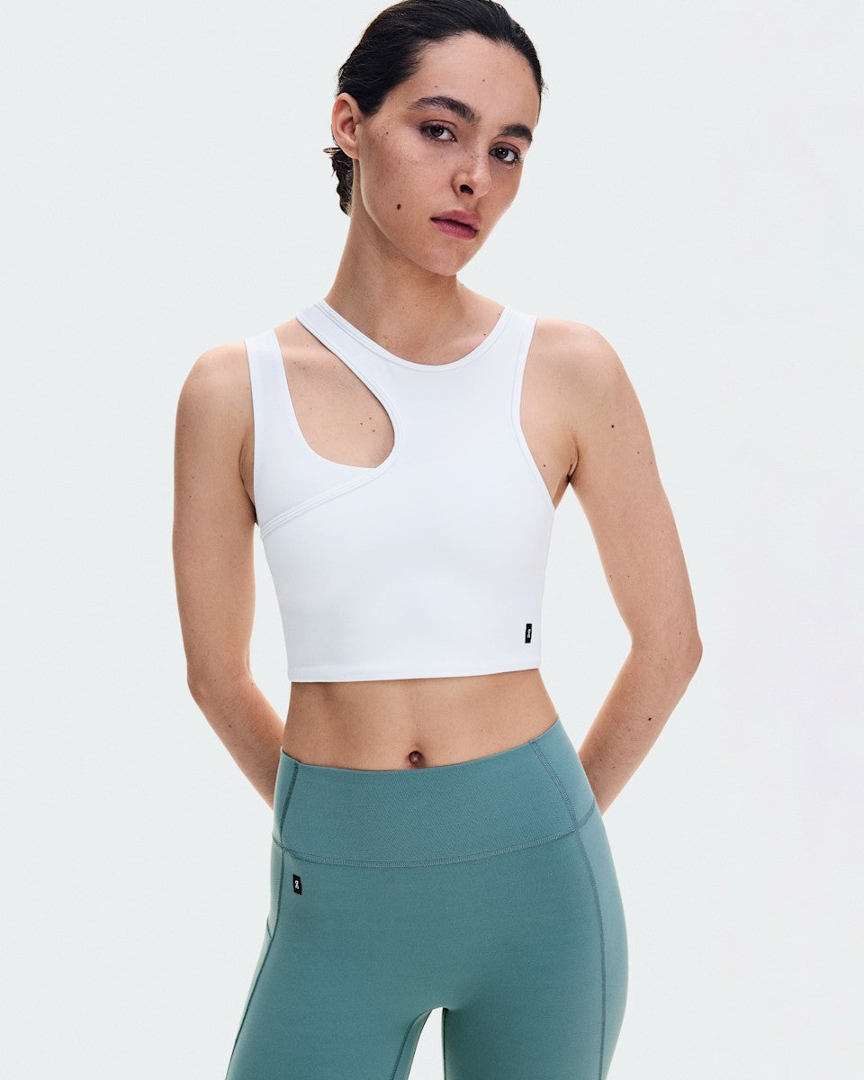 Women's Studio Asymmetric Crop - White | On United States