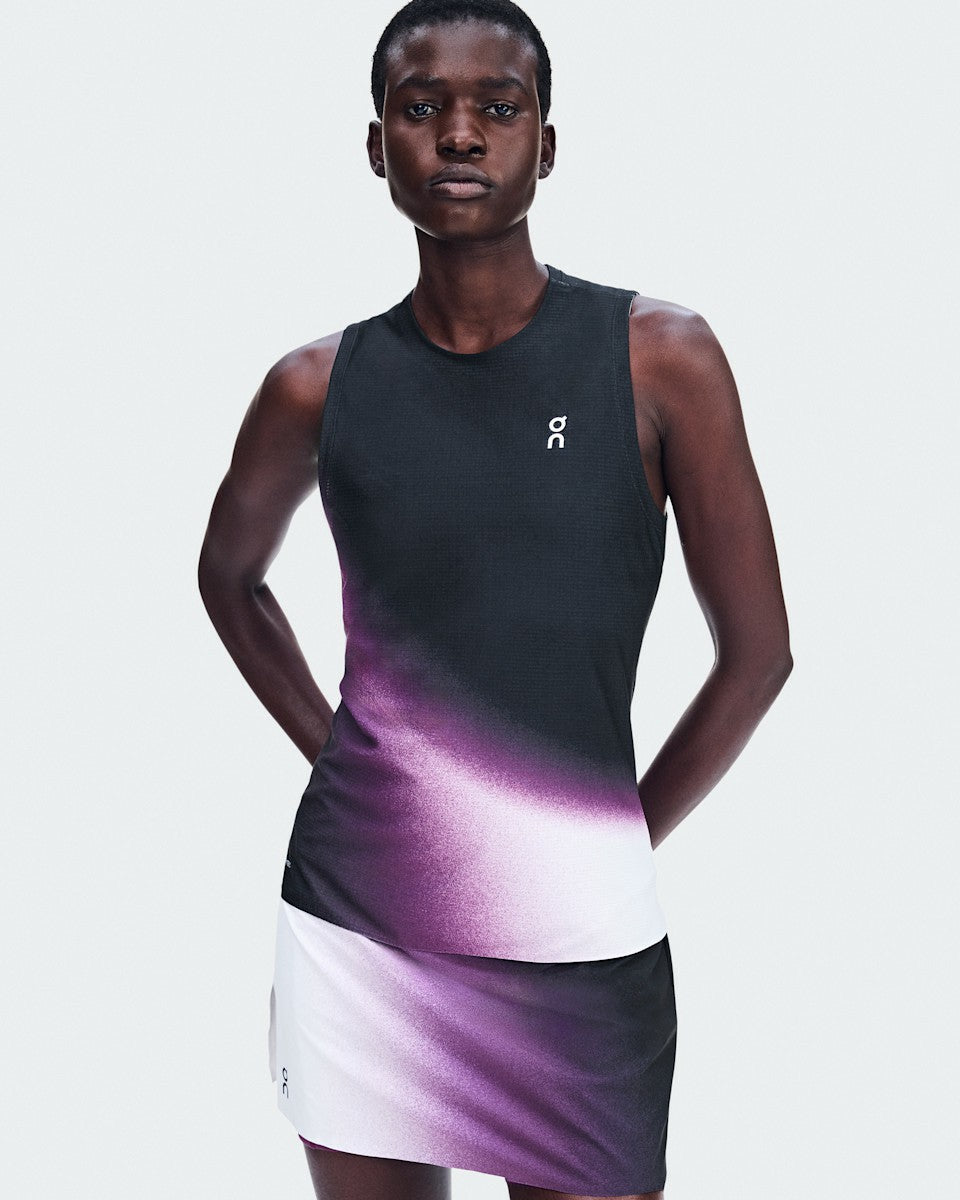 Women's Court Tank Swing - Black/Cassis | On United States