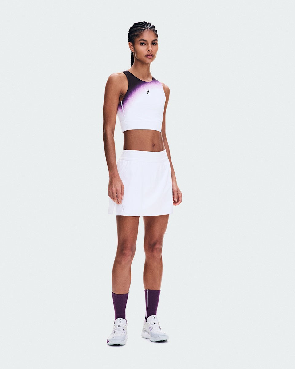 Women's Court Crop Top Swing - White/Cassis | On United States