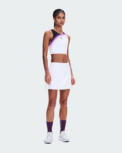Women's Court Crop Top Swing - White/Cassis | On United States