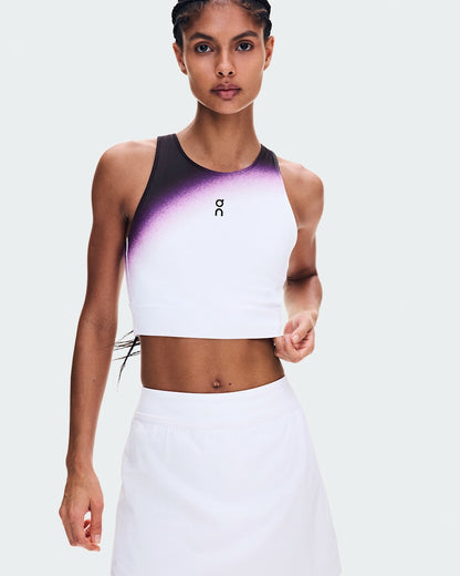 Women's Court Crop Top Swing - White/Cassis | On United States