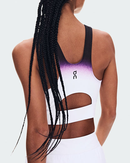 Women's Court Crop Top Swing - White/Cassis | On United States