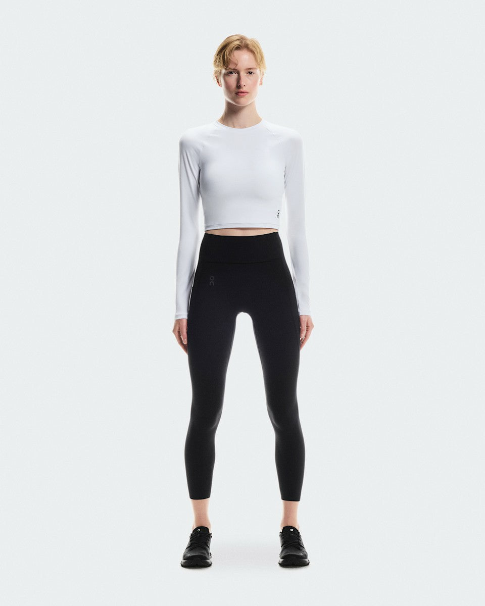 Women's Studio Long-T Crop - White | On United States