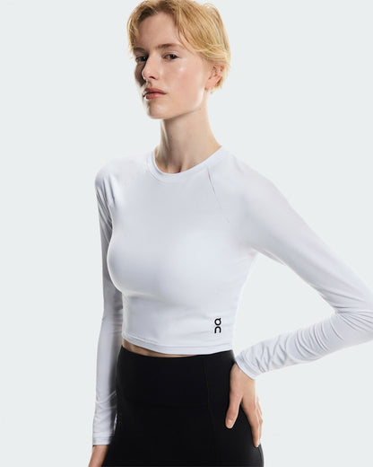 Women's Studio Long-T Crop - White | On United States
