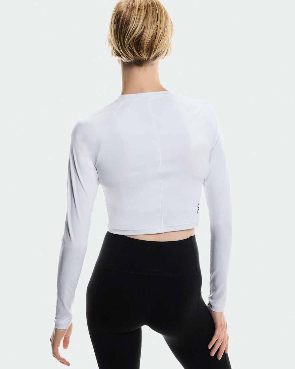 Women's Studio Long-T Crop - White | On United States