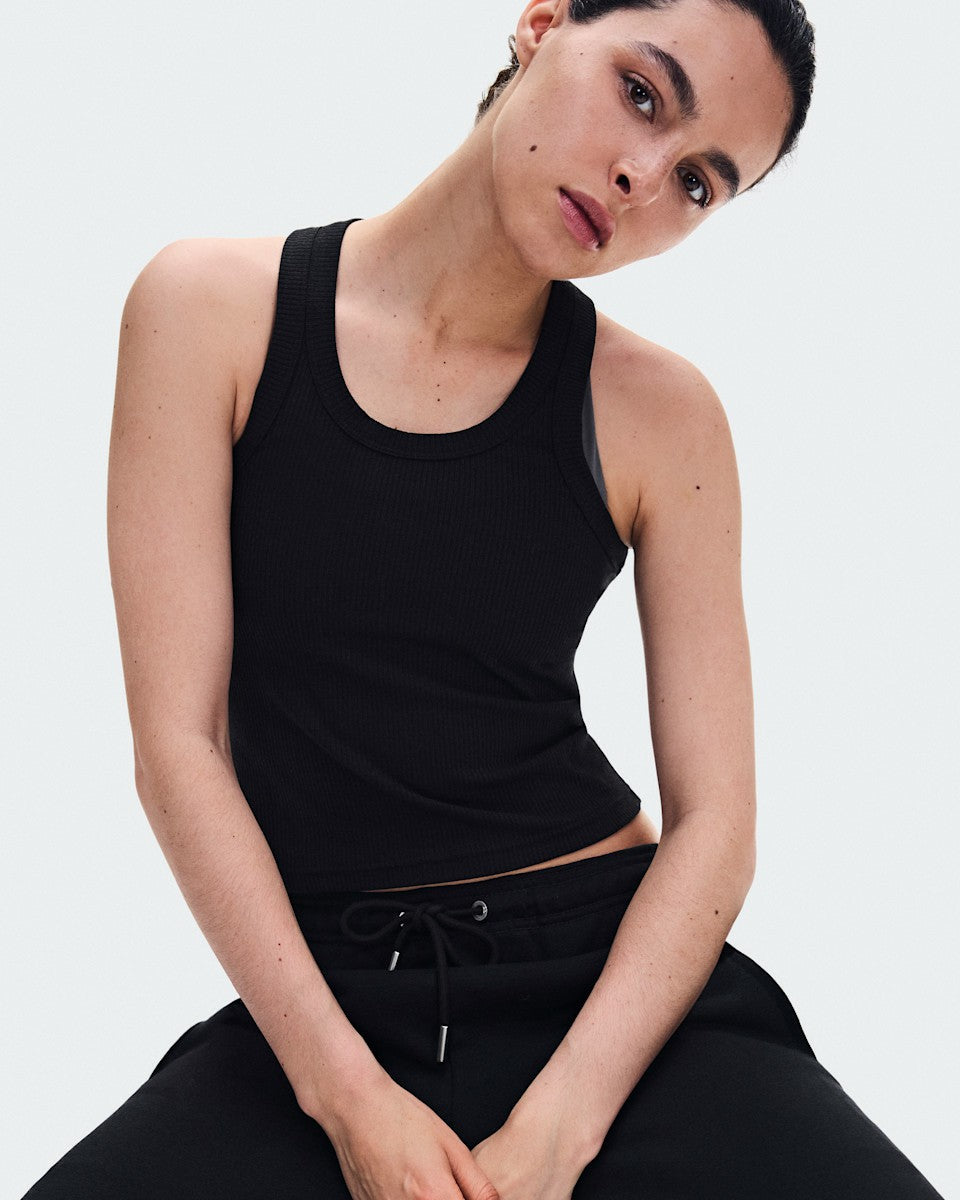 Women's All-Day Ribbed Tank - Black | On United States