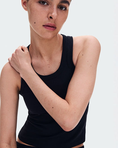 Women's All-Day Ribbed Tank - Black | On United States