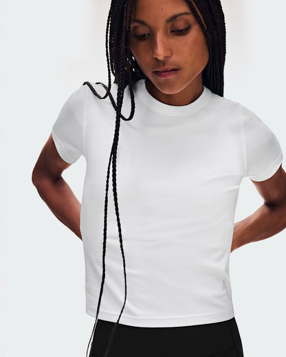 Women's All-Day Ribbed T-Shirt - White | On United States
