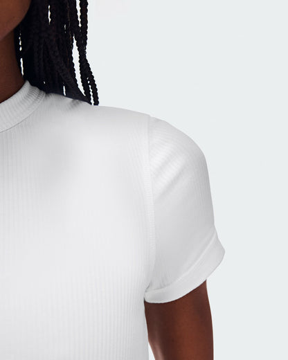 Women's All-Day Ribbed T-Shirt - White | On United States
