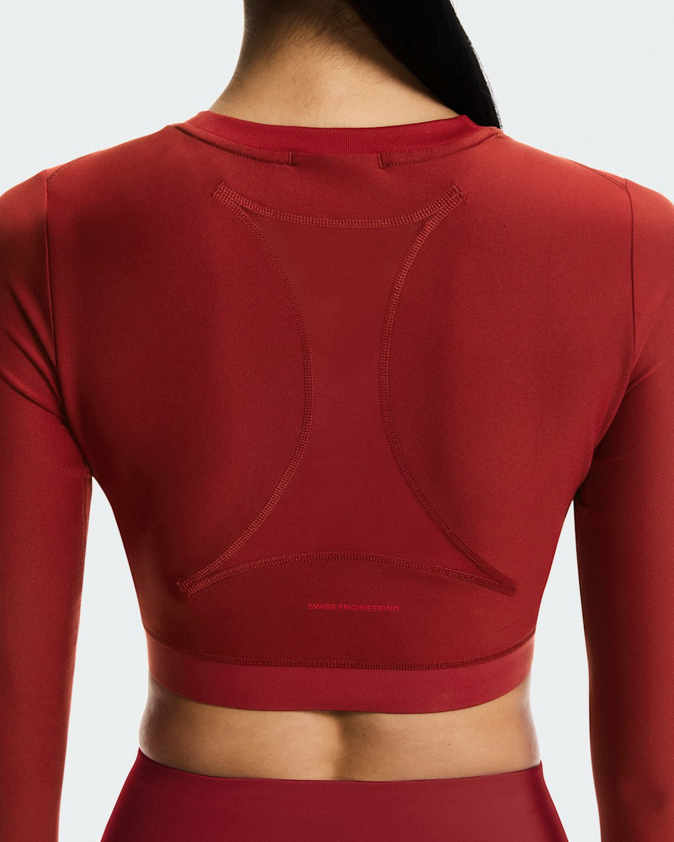 Women's Train Long Sleeve Crop Year of the Horse - Sienna | On United States