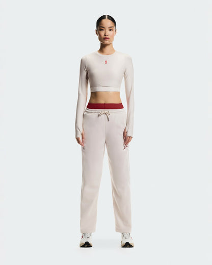 Women's Train Long Sleeve Crop Year of the Horse - Pearl | On United States