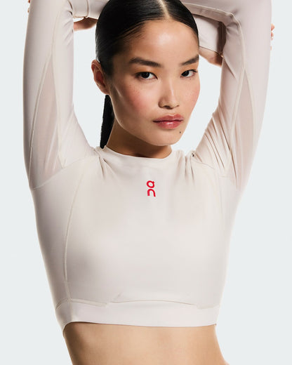 Women's Train Long Sleeve Crop Year of the Horse - Pearl | On United States