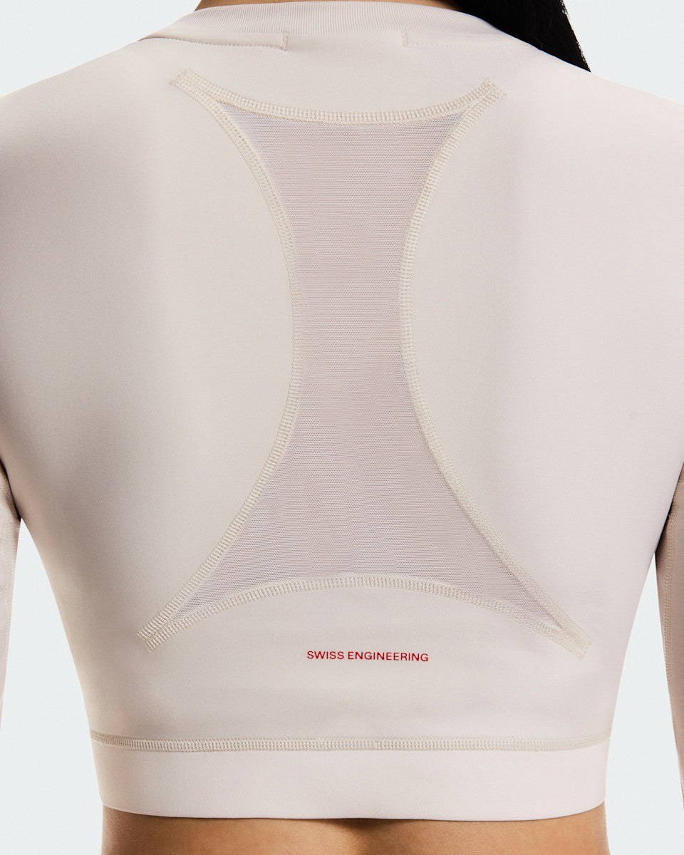 Women's Train Long Sleeve Crop Year of the Horse - Pearl | On United States