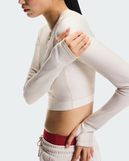 Women's Train Long Sleeve Crop Year of the Horse - Pearl | On United States