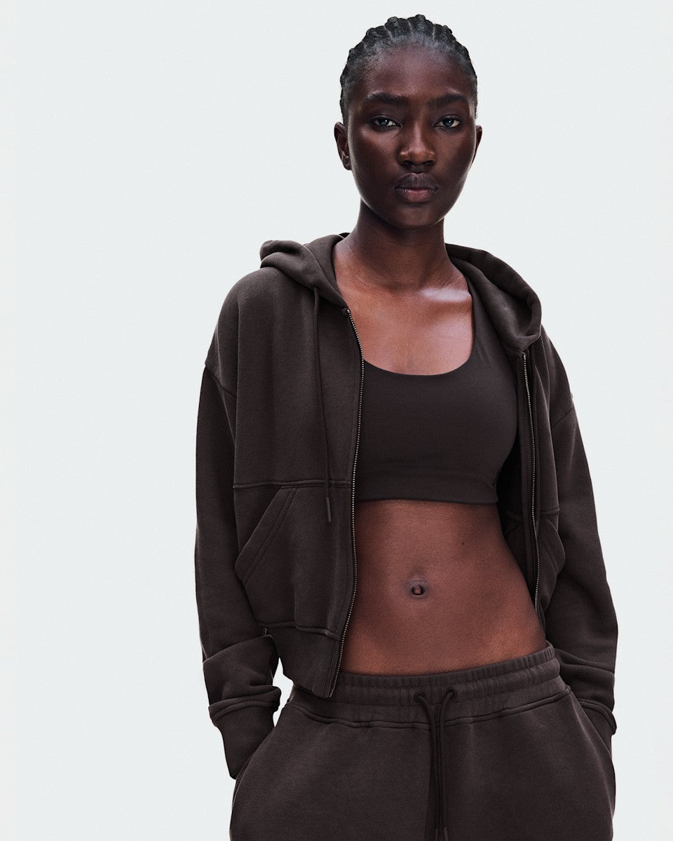 Women's Club Collective Full Zip Hoodie FKA - Espresso | On United States