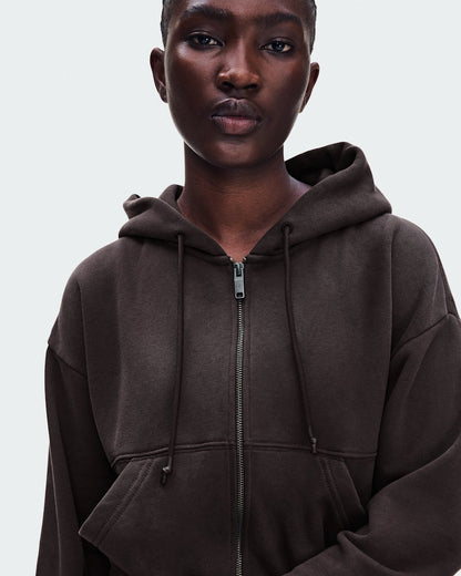 Women's Club Collective Full Zip Hoodie FKA - Espresso | On United States