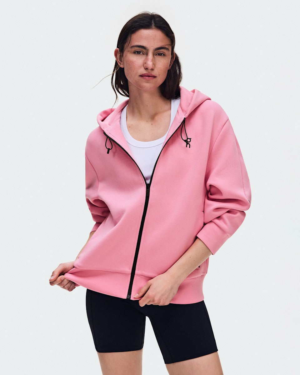 Women's Focus Tech Zip Hoodie - Magnolia | On United States