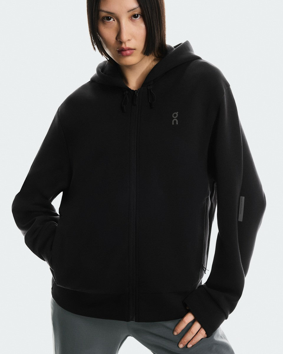 Women's Focus Tech Zip Hoodie - Black | On United States
