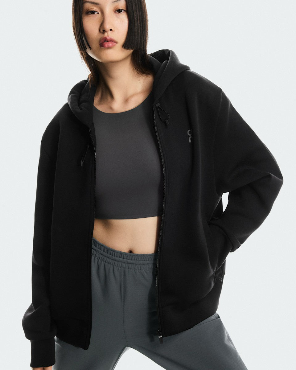 Women's Focus Tech Zip Hoodie - Black | On United States