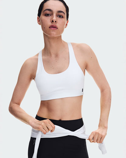 Women's Studio Racerback Bra - White | On United States