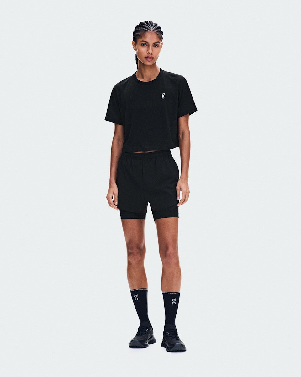 Women's Train 2-in-1 Shorts - Black | On United States