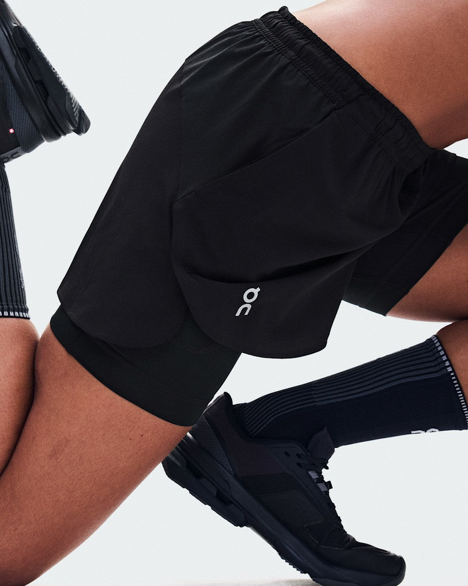 Women's Train 2-in-1 Shorts - Black | On United States