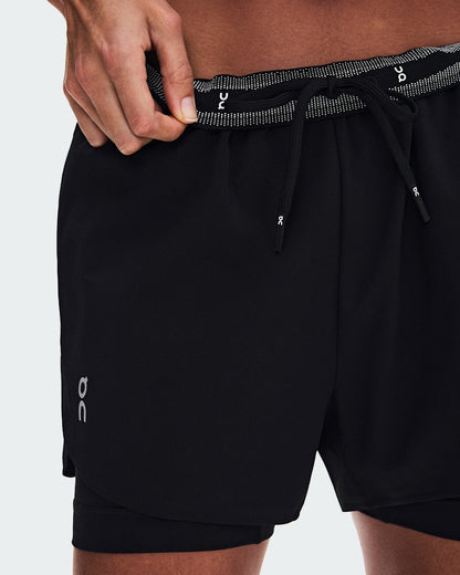 Women's Train 2-in-1 Shorts - Black | On United States