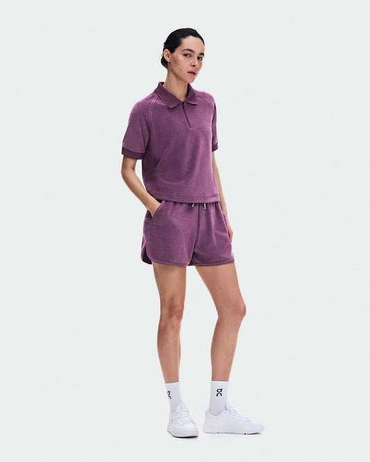 Women's Courtside Shorts Terry - Cassis | On United States