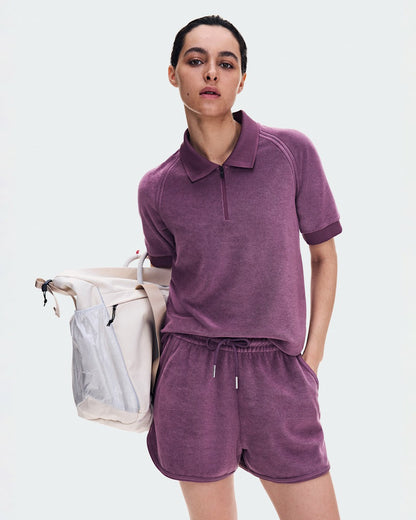 Women's Courtside Shorts Terry - Cassis | On United States