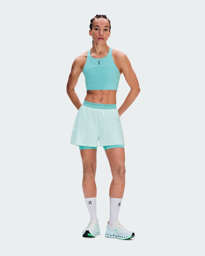 Women's 3" Performance 2/1 Shorts - Flurry/Aquamarine | On United States