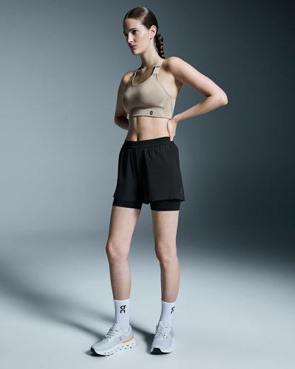 Women's 3" Performance 2/1 Shorts - Black | On United States