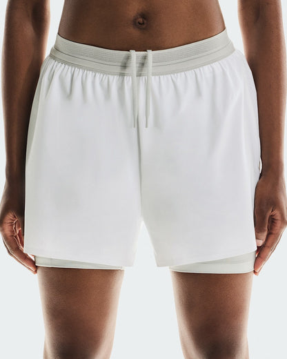 Women's 3" Performance 2/1 Shorts - White/Glacier | On United States