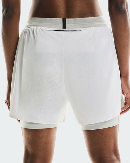 Women's 3" Performance 2/1 Shorts - White/Glacier | On United States