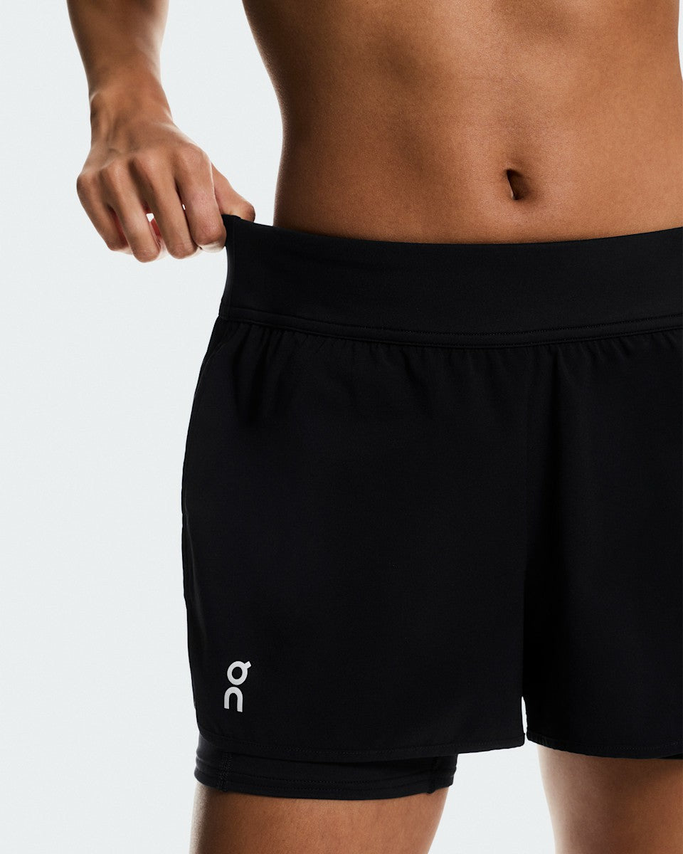 Women's 3" Court Shorts 2-in-1 - Black | On United States