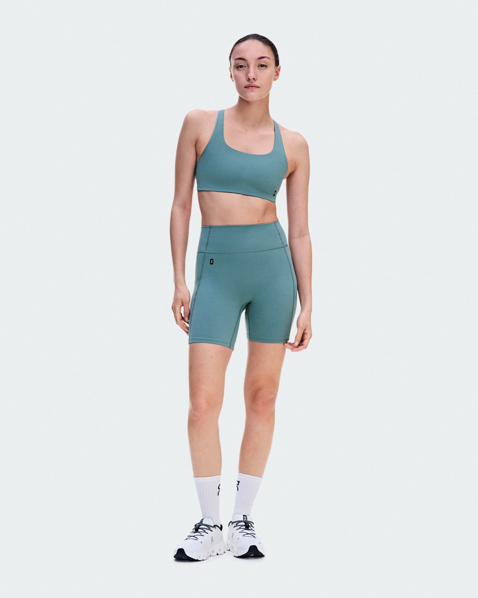 Women's Studio Leggings Short 6" - Agave | On United States