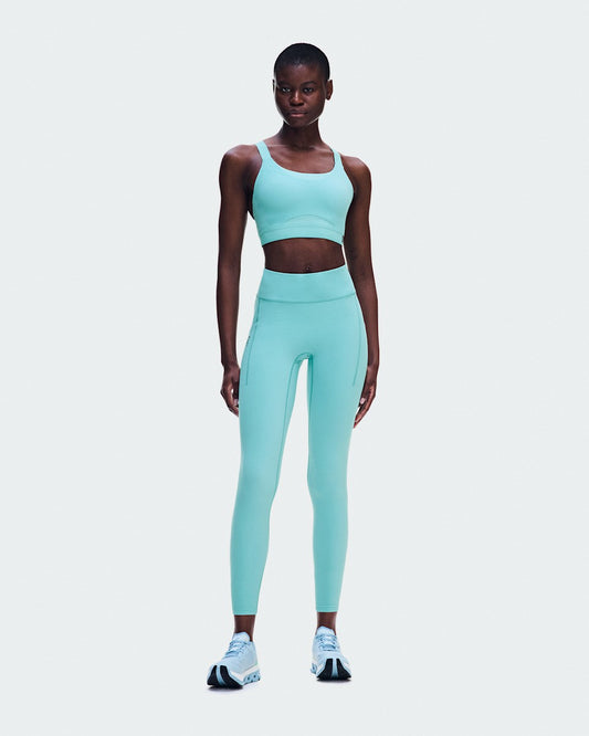 Women's Performance Tights 7/8 - Aquamarine | On United States