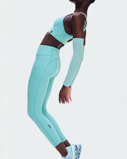 Women's Performance Tights 7/8 - Aquamarine | On United States