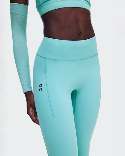 Women's Performance Tights 7/8 - Aquamarine | On United States
