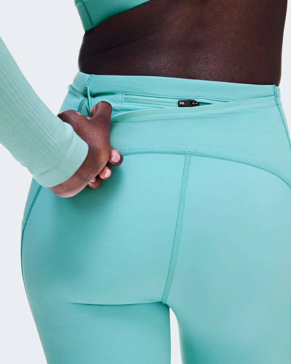 Women's Performance Tights 7/8 - Aquamarine | On United States